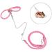 Adjustable Hamster Harness & Leash | Anti-Bite Vest for Hamsters Gerbils Rats Mice Ferrets & Squirrels - Pink - Buy Online on GoSupps.com
