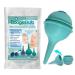 BoogieBulb Baby Nasal Aspirator Sucks Boogers & Mucus- BPA Free & Latex Free Nasal Bulb -3 oz Green Bulb Syringe-Cleans Nose for Toddlers & Adults- Cleanable & Reusable Ear Syringe