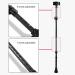 Folding Forearm Crutch Black Portable Hand Cane Walking Stick Adjustable Spring Shock-Absorbing Crutches for Seniors Disabled Lucky Star - Buy Online on GoSupps.com