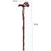 Crutch Wooden Engravable Peach Head Handle Walking Stick Pear Wood High-End Suitable for The Elderly crutch-11.19 Journey - Buy Online on GoSupps.com
