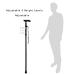 Sminiker Professional Folding Walking Cane with Carrying Bag - Lightweight Adjustable Walking Stick for Men and Women - Aluminum Alloy Shaft (Black) - Buy Online on GoSupps.com