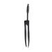 Multifunctional Eyebrow Tweezers with Eyebrow Comb Black 2-in-1 Makeup Grooming Tool for Eyebrows or Facial Hair