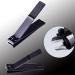 FREDY Black Nail Clippers Stainless Steel Super Sharp Nails and Toenails Manicure Tool Flat Nose Nail Clippers S - Buy Online on GoSupps.com
