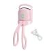 Tumuued Electric Eyelash Curler USB Charging Model Fast Heating Portable Eye Lash Perm Lasting Curling Thermal Eyelash Clip B Pink