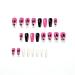 Diduikalor Medium Press On Nails Coffin - Palm Tree Pattern Black Stick On Nails for Women/Girls DIY Manicure Kit - Buy Online on GoSupps.com
