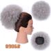 10 Inch High Puff Afro Curly Wig Ponytail - Synthetic Kinky Curly Hair Bun Clip-In | International Shipping - Buy Online on GoSupps.com