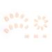Glossy White French Tip Almond Shape Press-On Nails - Medium Length | Full Cover Acrylic False Nails with Cute Design for Women - Buy Online on GoSupps.com