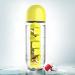 Asobu Combine Daily Pill Box Organizer with Water Bottle - 20 oz Black & Yellow | Perfect for Travel & Daily Use - Buy Online on GoSupps.com
