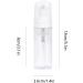 Mousse Foam Pump Bottle - Transparent Empty Spray Bottle - Shampoo Foam Refillable Container for Cleansing Cream Hair Essence - Buy Online on GoSupps.com
