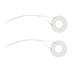 VINTORKY 2pcs Ceramic Coil Replacement Heating Plate Repair Kit Replacement Hot Ring Coils Ceramics White