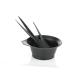 Housoutil 4 Sets Hair Dyeing Tools Reusable Hair Dye Tools Hair Dyeing Bowl Tools Cat Ears Sequin Hair Dye Board Diamond Tips Lash Cup Hair Coloring Bowl Four Piece Set Baking Oil