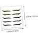 OHPHCALL Makeup Brishes 6Pcs Eyeliner glitter stickers makeup tape double eyelid tape Double Eyelid Strips cosmetics eyelash - Buy Online on GoSupps.com