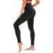 TNNZEET High Waist Leggings Women Elastic Leggings Soft Sports Pants for Sport Gym SM B-black