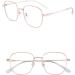 Women's anti-blue light/anti-fatigue computer glasses 1.56 aspheric resin lens goggles for cell phone/office Gold - Buy Online on GoSupps.com