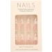 24Pcs/Set Press On Nails Long White Striped Colored Diamond False Nails Acrylic Fake Nails Full Cover Nails Tips Artificial Finger Manicure Press on nails for Women and Girls - Buy Online on GoSupps.com