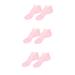 Beavorty 3 Pairs Sock Sebs Sole Pads Rejuvenate Gel Booties Birth Control Wallet Foot Silicone Gel Lotion Dry Cracked Gel Half Moon Pillow Black Miss Moisturizing Pink Scooter