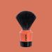 nom - Shaving brush - MARTEN series - Synthetic fibre "Black Fibre" - Plastic black/coral