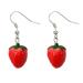 Delicate Resin Strawberry Earrings Simulation Fruit Earwears for Any Occasion