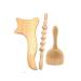 Massage tools massage rolls massage tab massage tool 3-part wood therapy massager wood massage roller wood Gua Sha Roller Fascia for the release of Cellulite sore muscles blast