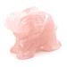 Ouubuuy rose quartz stone elephant statue crystals stones elephant Heilstein figures crystal elephant stone gemstone elephant figure 1.5 inches
