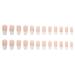 RikView French Tip Medium Clear Coffin Fake Nails for Women - White Acrylic - Buy Online on GoSupps.com