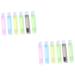 Minkissy 12 pc foldable portable toothbrush portable travel toothbrush toothbrush for on the way ultra -hooded toothbrushes for adults sensitive toothbrushes pp travel handle folds