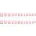 Geynutaly 1 Set Through Wearable Nail Wearable Press on Nails Full Cover Nail Tips French Edge Pink - Buy Online on GoSupps.com