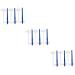 Ultechnovo 18 StK double -headed toothbrush mini trip prosthesis brush with soft bristle travel toothbrush cleaning brush oral clean supply accessories for dental care house (1 Pack) colored - 2x3stk