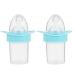 Tomaibaby 2pcs Baby Liquid Medicine Dispenser Baby Newborn Infant Pacifier Feeder Baby Toddler Feeding Supplies Blue
