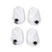 FOMIYES 2 Pairs Heel Pad Heel Correction Insole Shoe Pads Foot Support Pad Shoe Cushions Flat Foot Mat Flat Foot Pad Half Heel Insoles Foot Insoles Transparent Color L