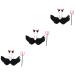 FRCOLOR 3 Sets Demon Wings Set Black Devil Costume Prop Devil Ear Headband Costume for Praty Devil Accessories Devil Pitchfork Costume Devil Costume for Horn Cosplay Supplies Feather