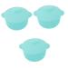 Beavorty Wachstopf 3 pieces of wax melts silicone bowl portable heating silicone bowl with lid dishes reuse wax bowl skin care bowl diy mixing bowls