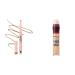 Maybelline Total Temptation Eyebrow Definer Pencil Blonde 1 Count & Maybelline Instant Age Rewind Eraser Dark Circles Treatment Multi-Use Concealer 120 1 Count (Packaging May Vary) BLONDE Eyebrow Pencil + Concealer