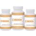 Natural Living High Potency Vitamin D3 8000 IU 60 Capsules 3 Pack