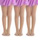 ZIHUA 3 Pairs Ballet Tights For Girls Students School Footed Dance Tights Age 2-10 Beige Medium
