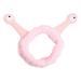 TCM-KE Women Girls Wash Face Plush Headband Cartoon Snail Antenna Eyes Hair Band Turban Face SPA Elastic with Hair Wrap Makeup Bands Shower Headband Pink