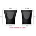 2Pcs Non-Universal Black Plastic Hair Dryer Nozzle Replacement Narrow Blow Flat Concentrator Replacement for Outer Diameter 4.5/4.6cm - Buy Online on GoSupps.com