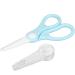 Fdit Portable Ceramic Baby Food Scissors Shears with Cover (Blue) - Buy Online on GoSupps.com
