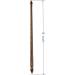 CUTBLAJAT Turkish Walnut Drop Spindle - 8-Inch | Perfect for Spinning Wool - Buy Online on GoSupps.com