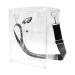 Littlearth Stadium Friendly Clear Ticket Satchel Bag with Team Logo Miami Dolphins 12" x 10" x 5" Clear