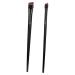 DRESSOOS 3 Sets Eyeliner Brush Makeup Brush Ear Eyebrow Brush Angled Brow Brush Black Wood