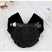 Black Bowknot Hair Bun Cover Net - Satin Ribbon French Clip for Women - Hair Accessories for Stewardess, Banks, Hotels - Buy Online on GoSupps.com