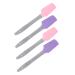 Doitool 4 pieces of filler made of silicone wax cake scraps mud scraps for the face mini-silicone spatula hardwax spatula wax supply facial spatula pp main accessories