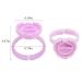 200 PCS Disposable Plastic Glue Cup Rings | 2 Slots - Purple | For Lash Tattoo Nail Art Pigment Eyelash Extension Palette - Beauty Tool Bulk - Buy Online on GoSupps.com