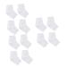 Housoutil 6 Pairs Spa Socks for Dry Feet Toeless Spa Socks Feet Cracked Socks Feet Care Socks Heel Sleeves Protectors Spa Gel Socks Gel Lined Socks Women's Anti Cracked Feet White Heel Socks