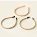 Sluxa Gold Thin Hairbands No-Slip Fashion Headbands for Women and Girls - Buy Online on GoSupps.com