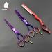 HUNTERrapoo 5.5 inch purple Stainless steel Hair cutting scissors kit thinning Shears for hairdressing barber scissors kit - Buy Online on GoSupps.com