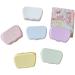 Miedeon travel contact lenses case from plastic contact lens container 4 pieces of contact lens container fashionable light contact lenses etui contact lens end box travel set (multiple)