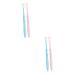 Minkissy 4 pieces tooth hygiene oral hygiene tooth cleaning toothbrushes toothbrush soft wrap tools mouth cleaning toothbrushes with dense bristle care prisoners
