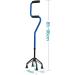 Crutches for The Elderly Non-Slip Four-Legged Elderly Walker Lightweight Fracture Crutches Four-Angle Walking Stick Walker Auxiliary Crutch Yearn for Comfortable Anniversary powerfully - Buy Online on GoSupps.com
